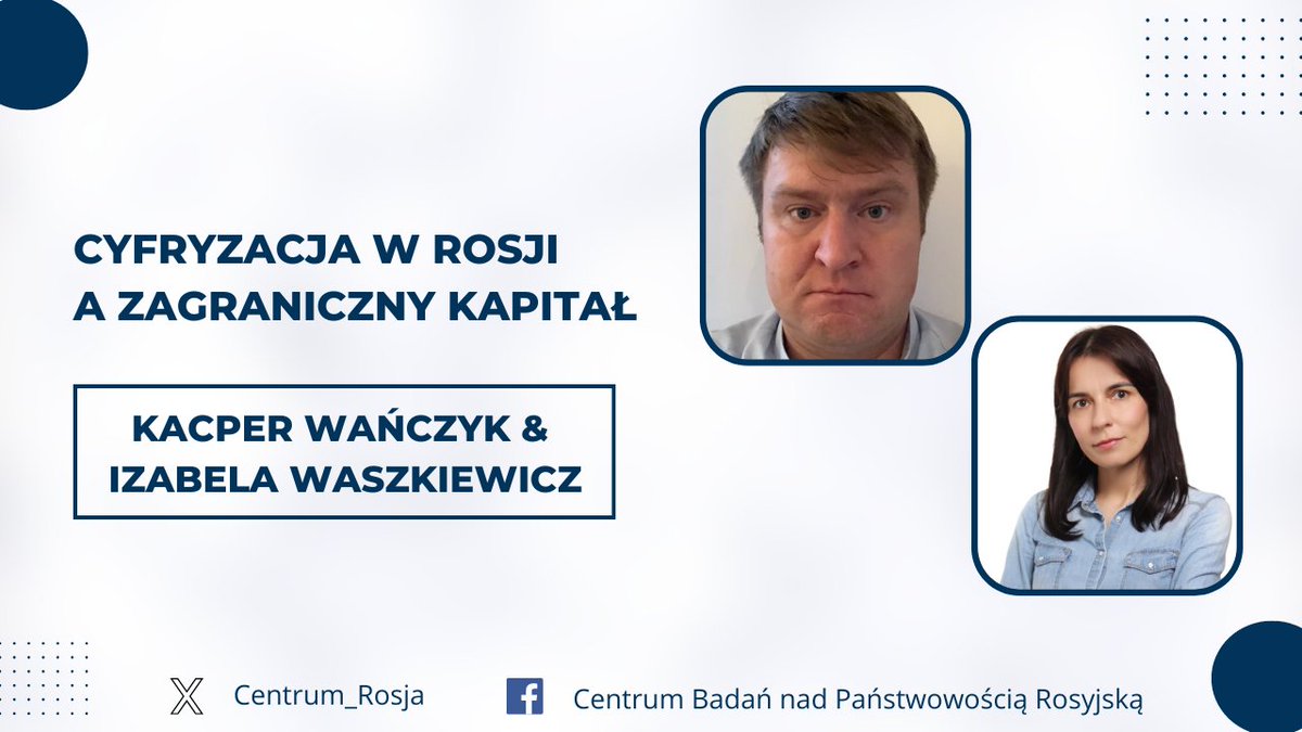 W trakcie prezydentury Miedwiediewa wiele zagranicznych firm z branży IT zaczęło lokować swój kapitał w Rosji. O tym w kolejnym odcinku dotyczącym cyfryzacji w Rosji opowiedzą ponownie Kacper Wańczyke oraz Izabela Waszkiewicz.

youtu.be/L-UV56K0Hb4