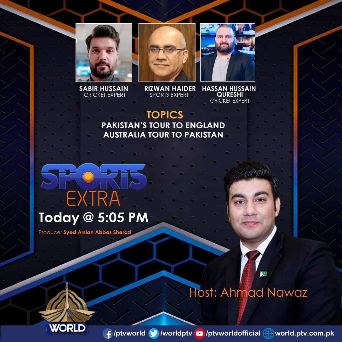 Watch Program Sports Extra today@ 05:05PM on PTVWorld @IMARSLANSHERAZI @AHMADNAWAZ93 @Kalhoro1sabir @rizwanhaider1973