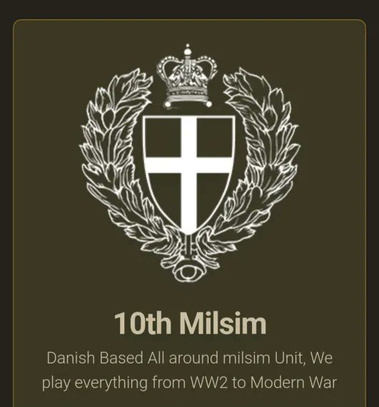 MilsimUnits's tweet photo. We are excited to welcome the 10th Milsim Unit to the @MilsimUnits platform! If you're searching for a Danish group that excels in combat simulations from #WorldWarII to #modernday, visit https://t.co/eXdhWmxmfG to learn more about these dedicated troops.
#Findaunit #Milsim #Recruiting #Joinus @ArmaPlatform @MilsimNews
