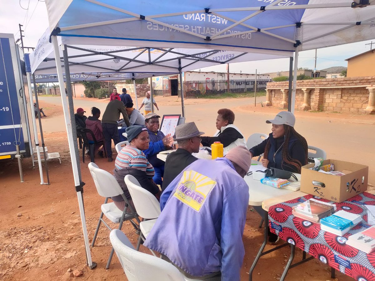 Voter Education Awareness in Brandvlei, Randfontein in partnership with IEC and Cogta CDW. Westrand District Health together with Rotanganedza Community Care NGO are also present in the community to provide health services. #SAELections24