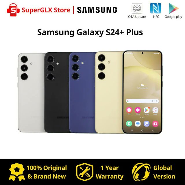 Buy Galaxy S24 #SamsungGalaxyS24+ Plus Smartphone Snapdragon 8 Gen 3 6.7' 120Hz AMOLED Display 50MP Camera Android14 Samsung S24 Plus AI Phone Original price: USD 1263.24 Now price: USD 859.00 Click&Buy: s.click.aliexpress.com/e/_olbdlnM #GalaxyS24Plus, #giftideas