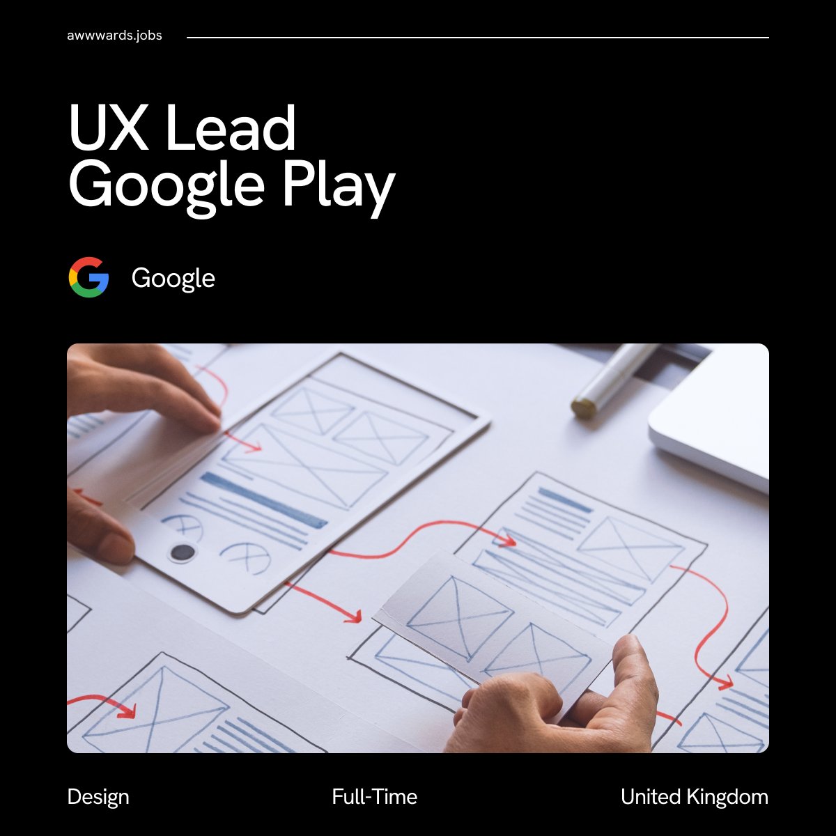 New job opportunity 🔥
The @GooglePlay team is looking for a #UXLead to create industry-leading user experiences from concept to execution. If you think this position is what you've been looking for, check out the details and apply: bit.ly/3yzRkdI