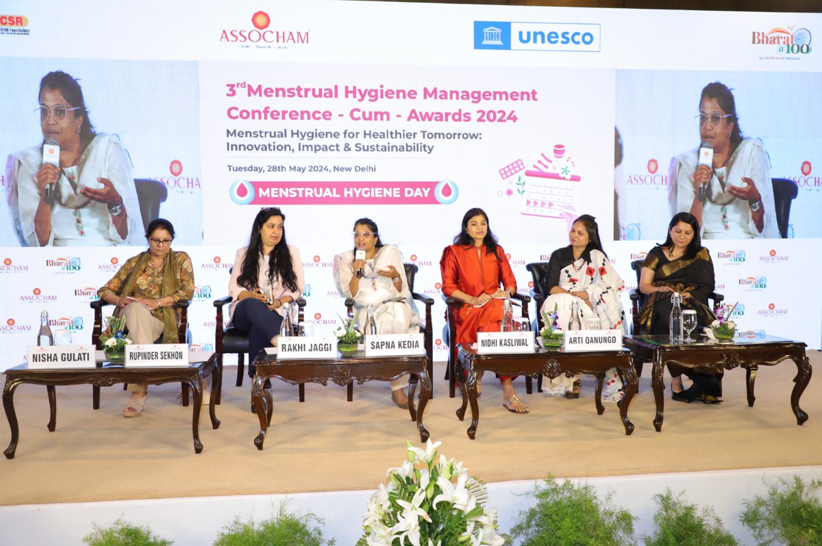 Eminent panelists addressed the first special session of the 3rd Menstrual Hygiene Management Conference-cum-Awards 2024. The session focused on “Best Practices to Address MHM Challenges and a Way Forward.” Panelists discussed the latest innovation in #MenstrualHygiene