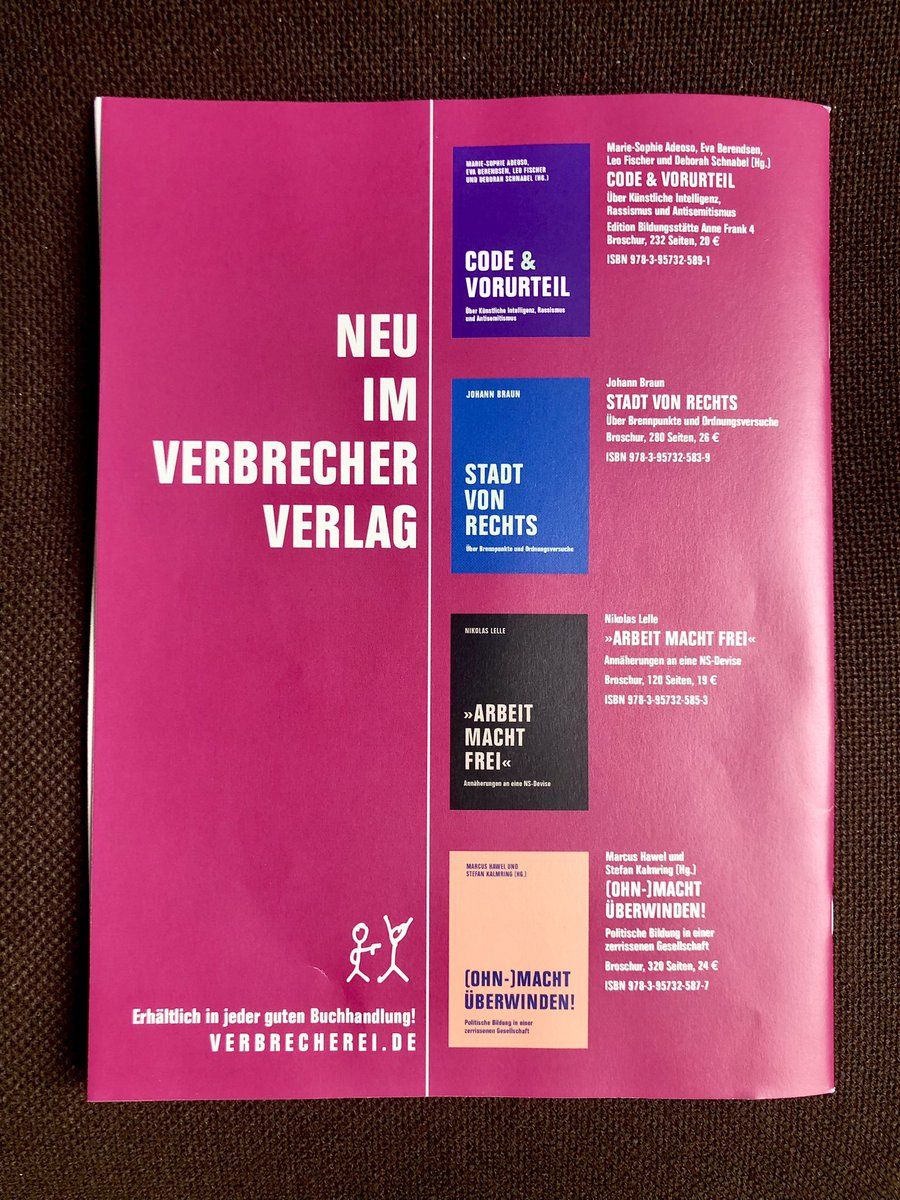 Die Rückseite der aktuellen Ausgabe des @konkretmagazin sehen wir sehr gern. #verbrecherei #verbrecherverlag #konkret