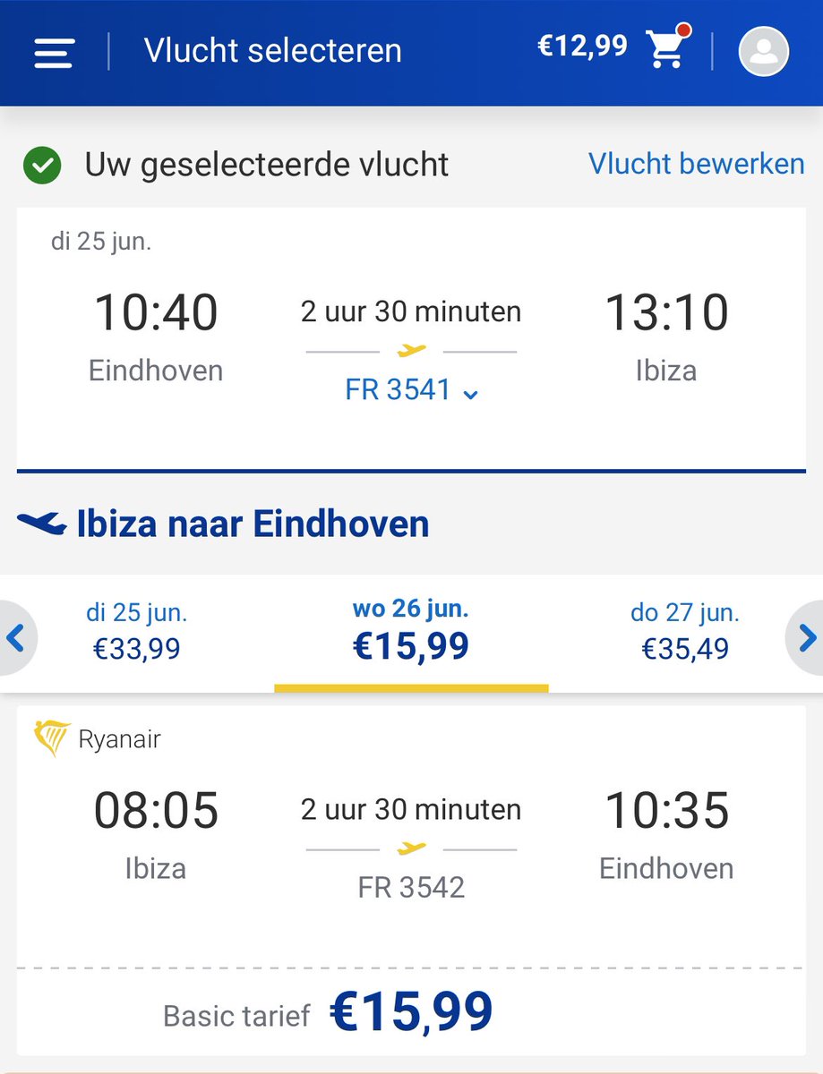 Voor €29 een dagje heen en weer naar Ibiza en daar even uitgebreid uit eten. Goedkoper dan een avondje Amsterdam. 🤪