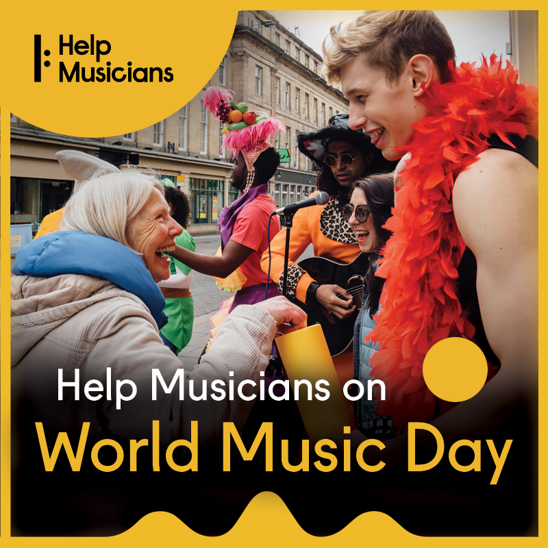 This #WorldMusicDay we're asking music lovers to host a fundraising event in June - in aid of Help Musicians and our sister charity Music Minds Matter.

The donations make a huge difference, directly supporting people in need working in music: helpmusicians.org.uk/get-involved/f…