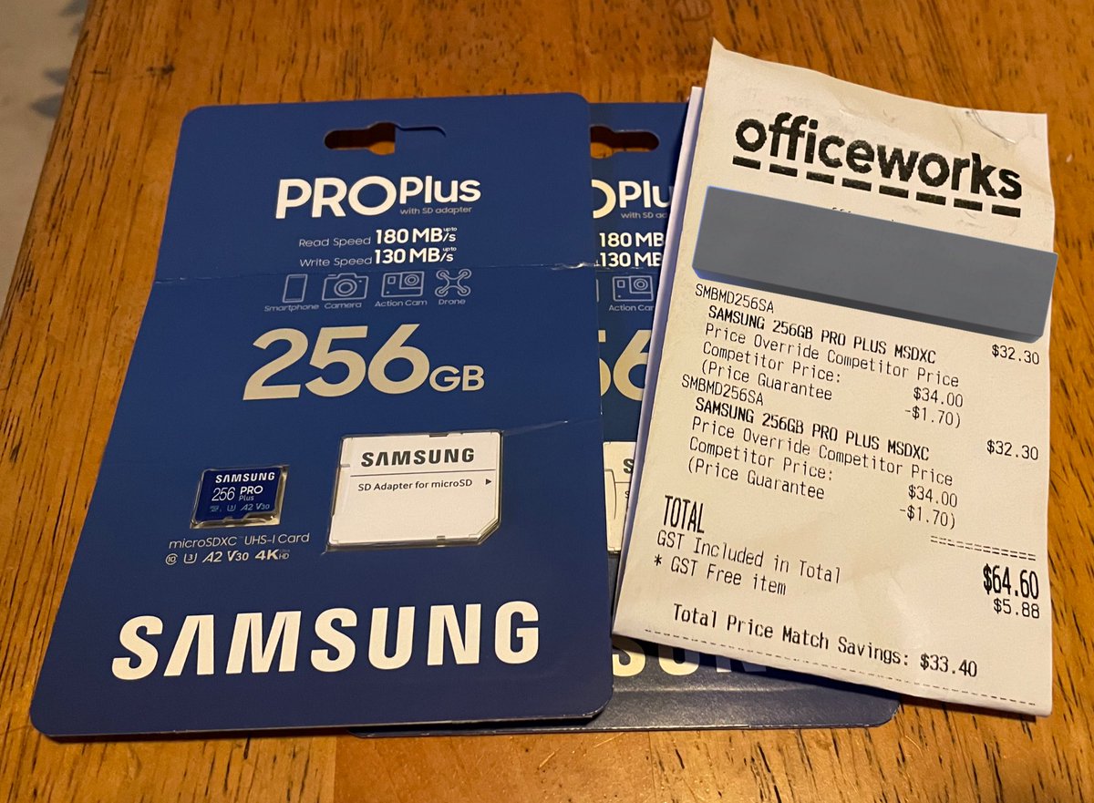 Digital storage cost & form factor in 2024 is nuts compared to when I first started working with computers professionally over 30 years ago. 

Today I walked out of @Officeworks having paid $65 for half a terabyte of flash that in total weighs 1g & is smaller than my thumbnail.