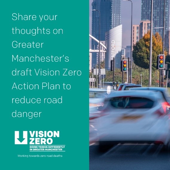 Partners across Greater Manchester are working together to end death and life-changing injury on our roads by 2040. The #VisionZeroGM draft Action Plan sets out the initial approach we’ll take to improve safety. To share your thoughts on our plan 👉gmconsult.org