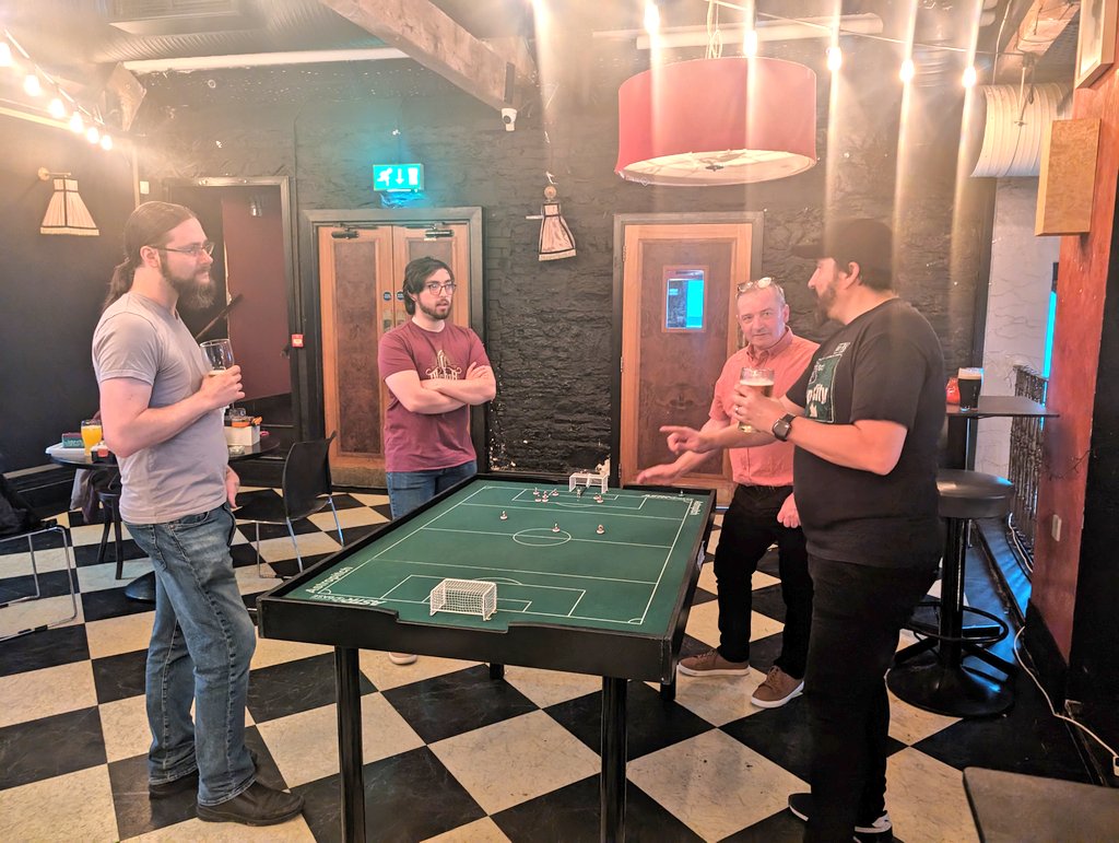 Great night of #Subbuteo in the <a href="/BodegaCork/">Old Town Whiskey Bar</a> last night. Thanks to the Cork Action League for inviting us to their game night. 

#SubbuteoIreland
#ProjectSubbuteo
#ShowMeTheSubbuteo