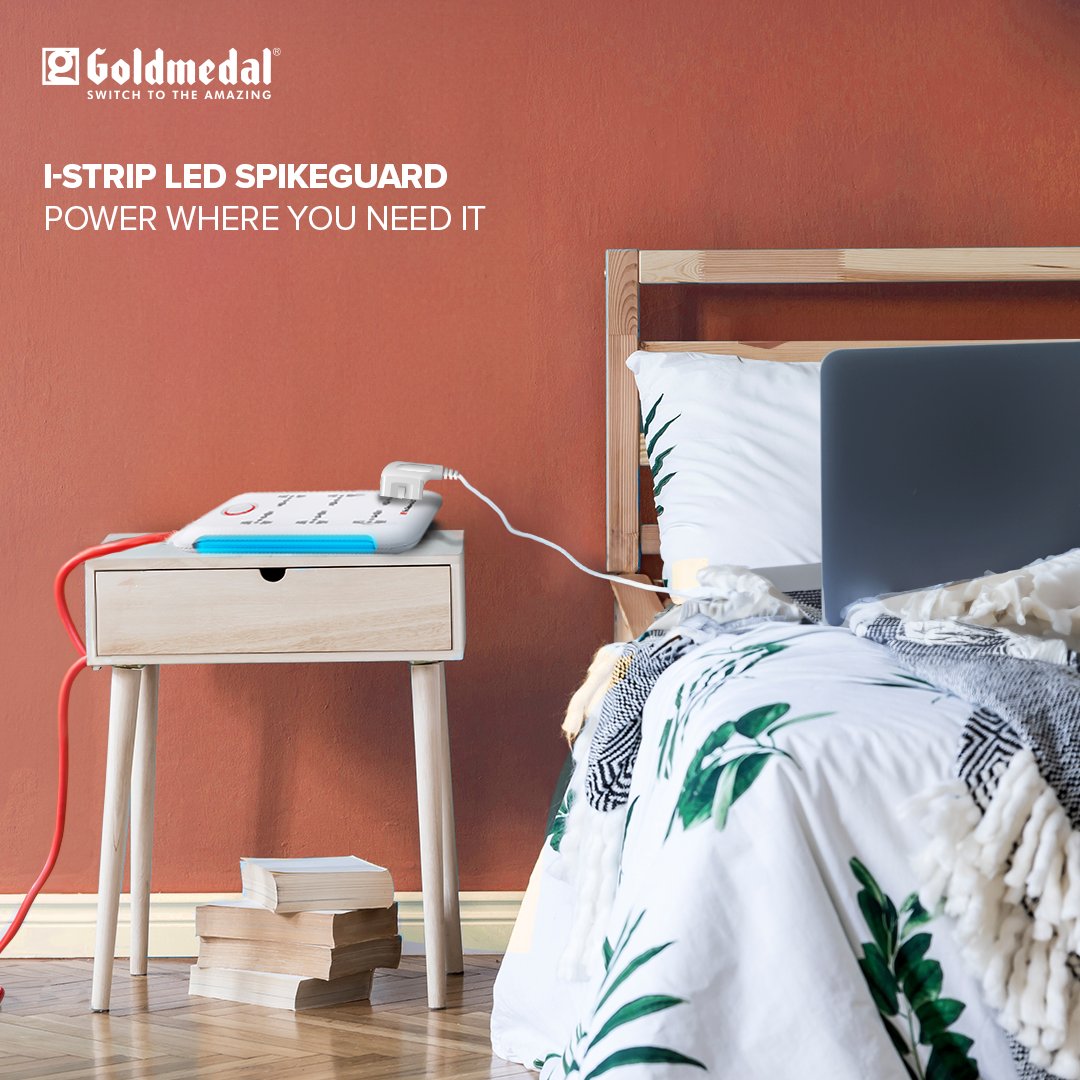 Choosing the best side of the bed ❌
Making your side the best side of the bed ✅

Power up at your own convenience with i-Strip LED Spikeguard aur #ThandRakhYaar 💆🏼‍♂️

#Goldmedal #GoldmedalIndia #GoldmedalElectricals #SwitchToTheAmazing