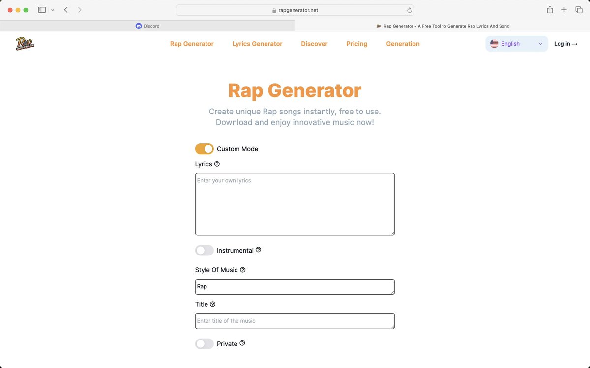 Side project showcase - check out Rap Generator - An AI tool that can generate rap for free - sideprojectors.com/project/42804?… @sideprojectors #sideproject #makers #entrepreneur #rap-generator