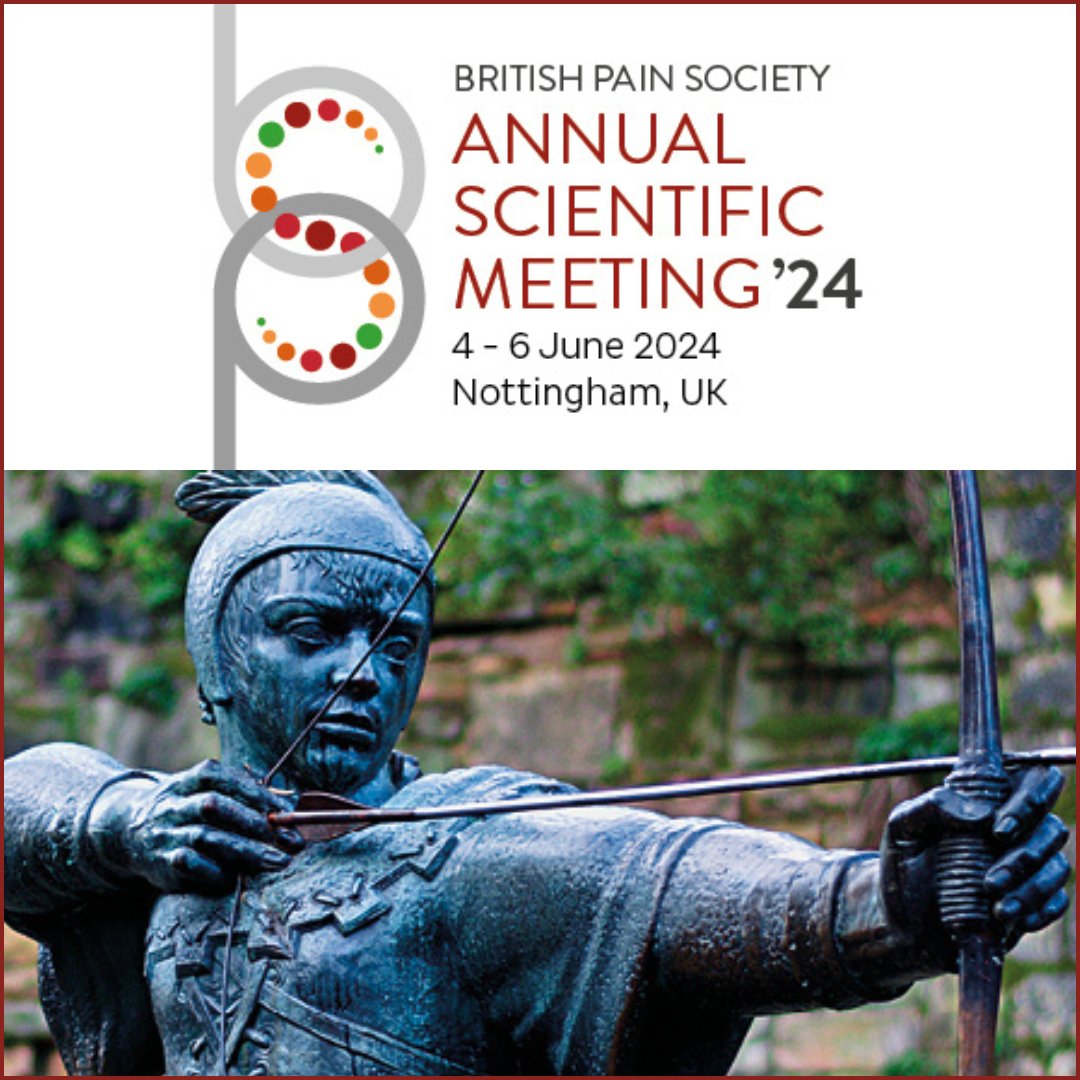 Shape the future of pain science with @BritishPainSoc at their 57th Annual Scientific Meeting next week, 4-6 June, in Nottingham! Register now: bit.ly/3UC0fCM #BPSASM2024