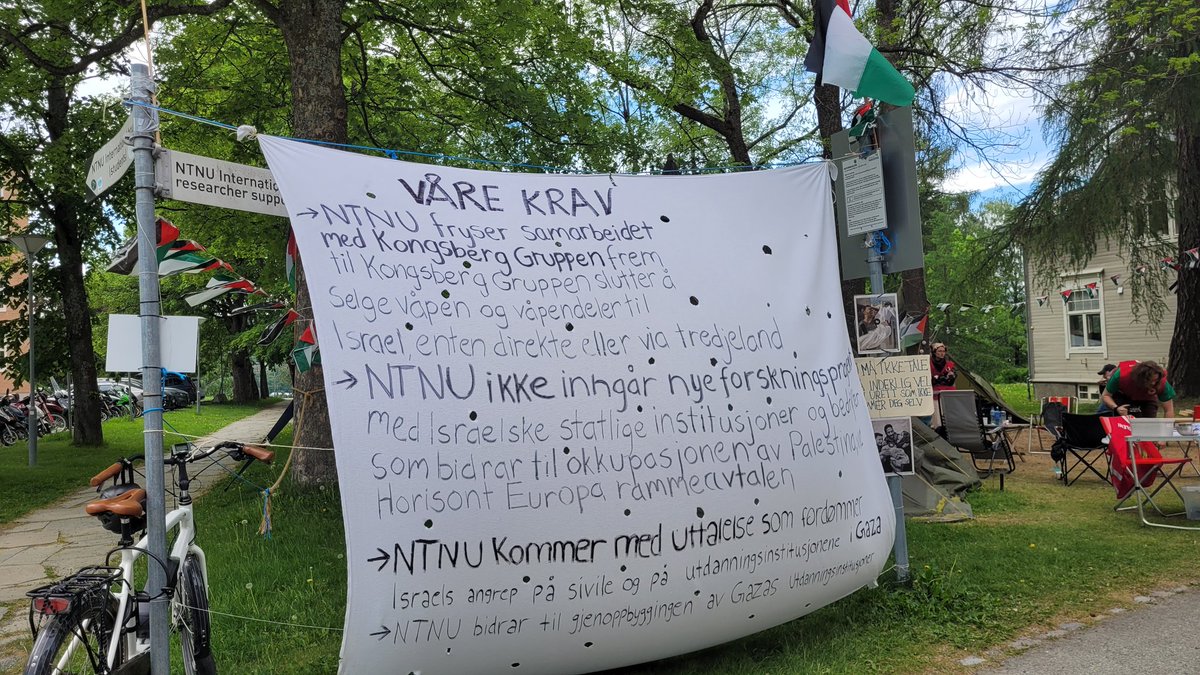 Støtter aksjonen på NTNU 👊🕊