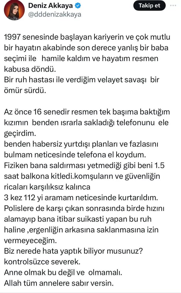 Deniz Akkaya Kızını Sosyal Medyaya Şikayet Etti: Saldırdı, Balkona Kilitledi! dlvr.it/T7Vbb7 #TürkçeMüzik #Müzik #MüzikHaber