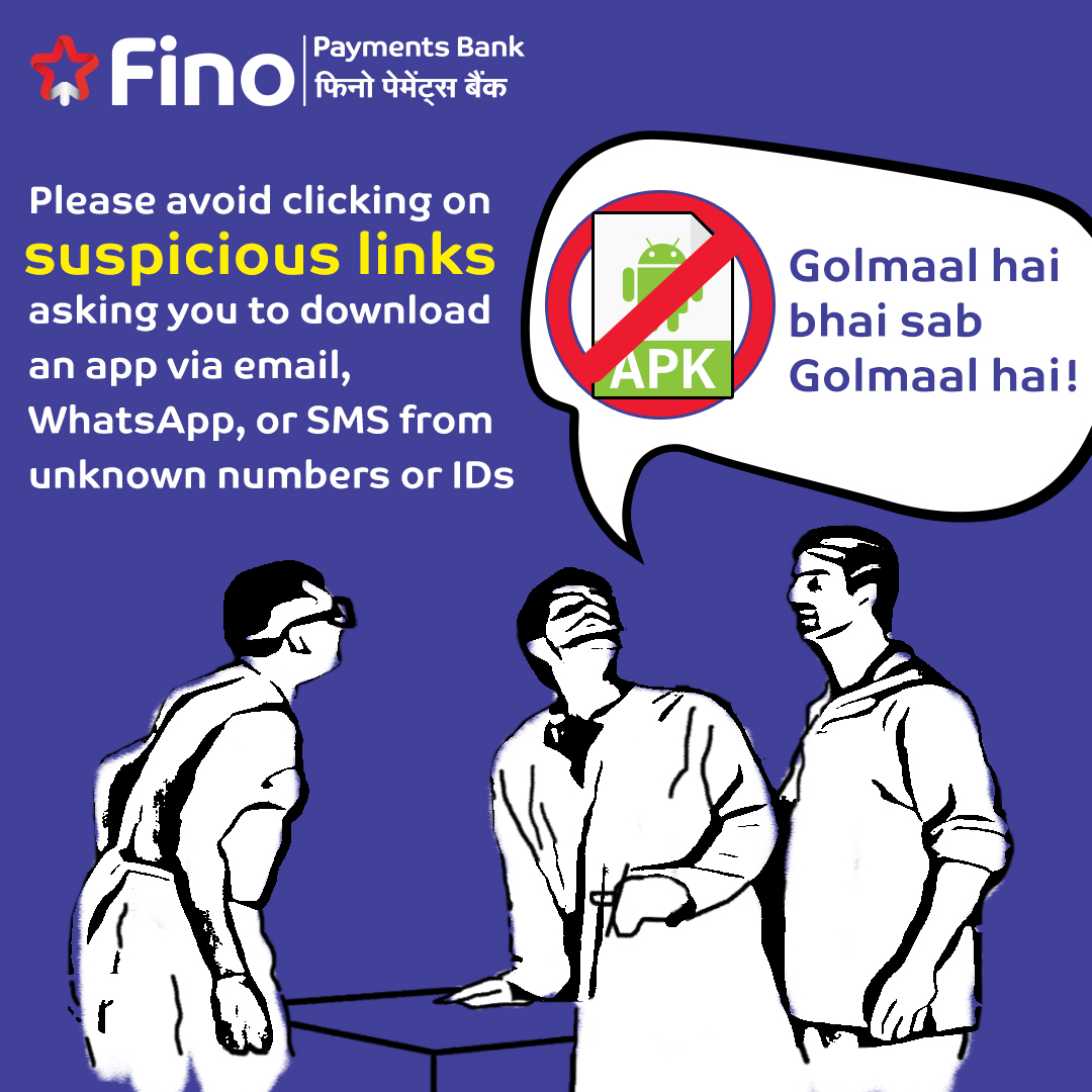 Fraudsters use enticing offers and gifts to lure you. Avoid clicking on suspicious links. Stay alert. Stay safe. #FinoPaymentsBank #FikarNot #FinoBanker #DigitalBanking #SecureBanking #HarDinFino #FinoPay #ScamAlert #OnlineFraud #StayAlert #AvoidFraud