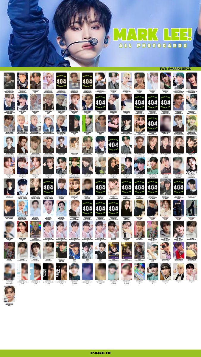 🐯 MARK LEE PCS 엔시티 마크 포카리스트 nct 127 nct dream wishlist