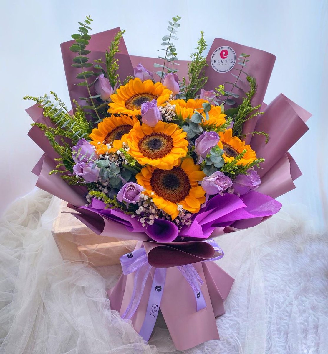 A burst of beauty with every bouquet. 💜