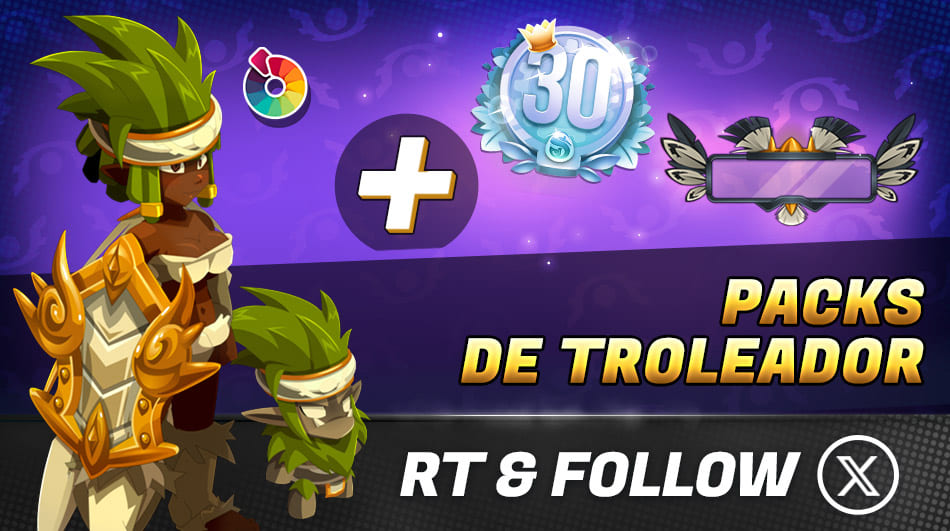 🧌 ¡Despierta la bestia que duerme en ti con el Pack de Troleador! 
📰 dofus-touch.com/es/mmorpg/actu…
🍀 RT y follow para intentar llevarte a casa un Pack de Troleador