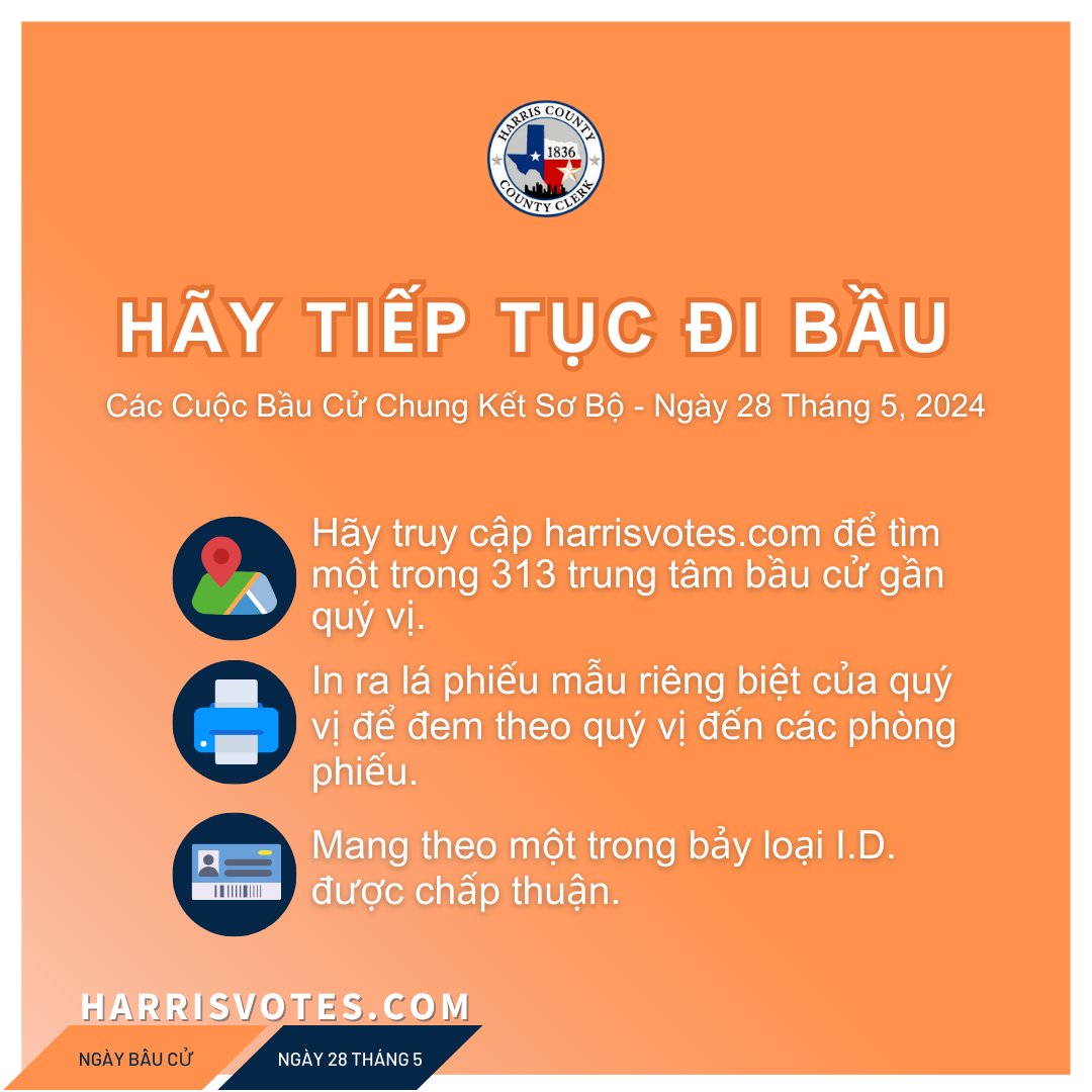 HarrisVotes's tweet photo. Itโs Election Day! Visit https://t.co/8qx75WEFi7 to find your sample ballot. ๐ณ๏ธโ๏ธ #harriscountyelections #harrisvotes #keepupthevote https://t.co/exWno4sAMd