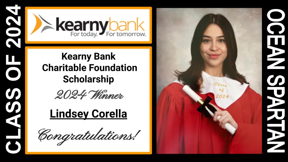 Proud to announce one of the recipients of the 2024 Kearny Bank Charitable Foundation Scholarship is Lindsey Corella! Congratulations to Lindsey! #SpartanLegacy @A_DePasquale48 @MrsDKaszuba @Nmauroedu