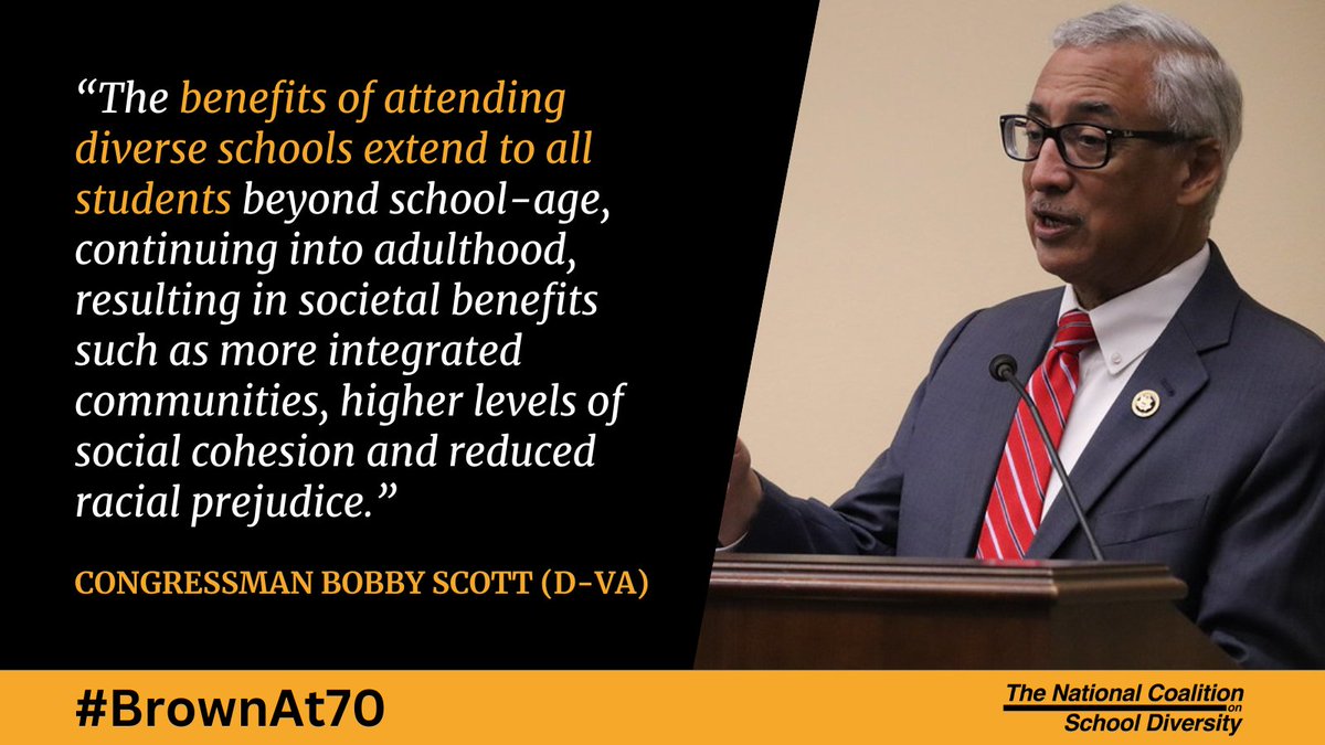 #WeAreAllBrown means we all benefit from the case that dismantled “separate but equal,” so we all must continue the fight for educational access and opportunity for all. Thank you, @BobbyScott @EdWorkforceDems, for being an #edequity champion. #BrownAt70
democrats-edworkforce.house.gov/media/press-re…