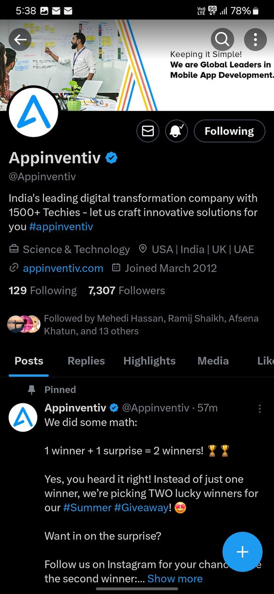 Here are my scresshots ,following on all social media platforms🤞❤️

@Appinventiv

#Giveaway #GiveawayAlert #contestalertindia #giveawayUSER #giveawaytime #Giveaways2024 #Giveaways #contestalertindia