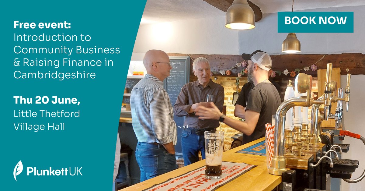 🤩 Come to our free, half-day event in #Cambridgeshire next month & learn how #combiz can revitalise your local area, plus how to get support & raise funds. 🤲 In partnership with friends @cambsacre, with generous funding from @CambsPboroCA.  👉 More: tinyurl.com/yta69znq