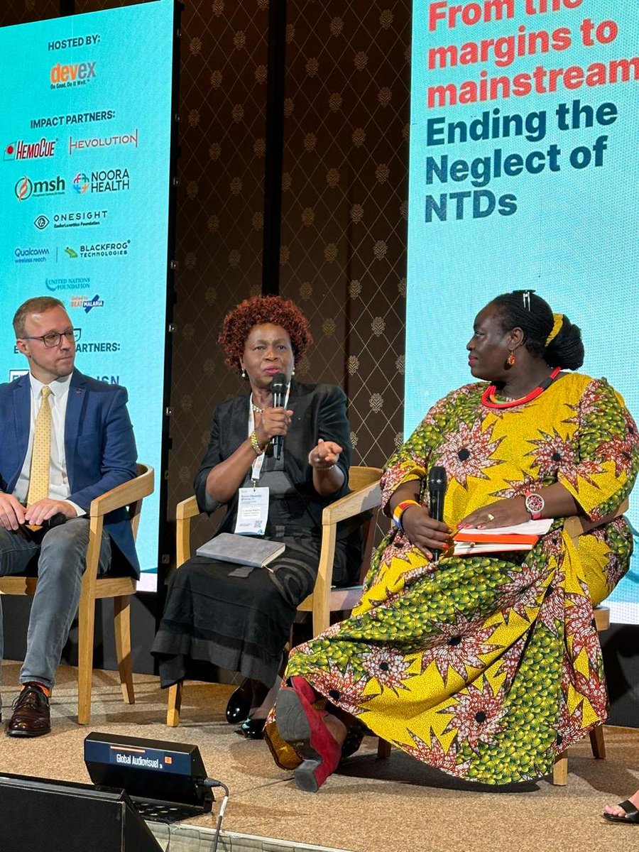 I was glad to have been in the @devex #checkup panel on #Endtheneglect of #NTDs at #WHA77. Key takeaways: ✅ Partnerships is key ✅ Sustainable funding for R&D for NTDs ✅ A fully funded IDA21 replenishment incl NTDs ✅ Innovation for new tools ✅ Political will & commitment