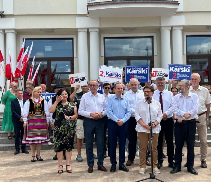 💬 PiS Vice-President @BeataSzydlo in Wysokie Mazowieckie: 
Why are the elections to the European Parliament so important? Because the future, character and shape of the European Union will be decided in these elections - a European Union where we want to have a real influence.