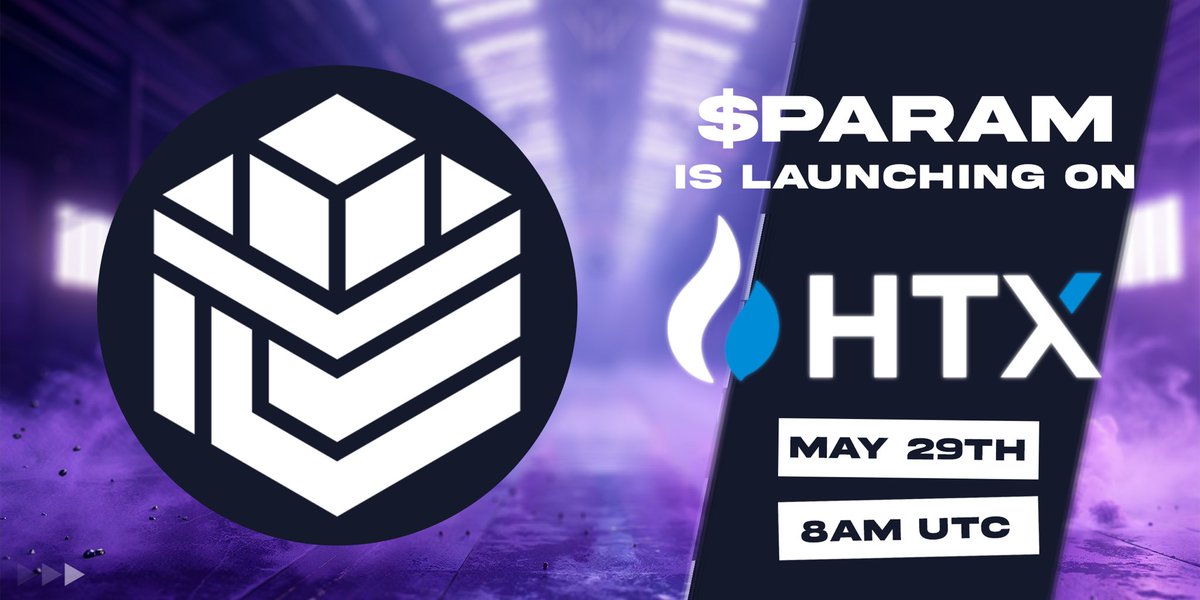 Our next exchange listing partner for $PARAM is @HTX_Global ⚡️ ⏰May 29TH, 8 AM UTC!