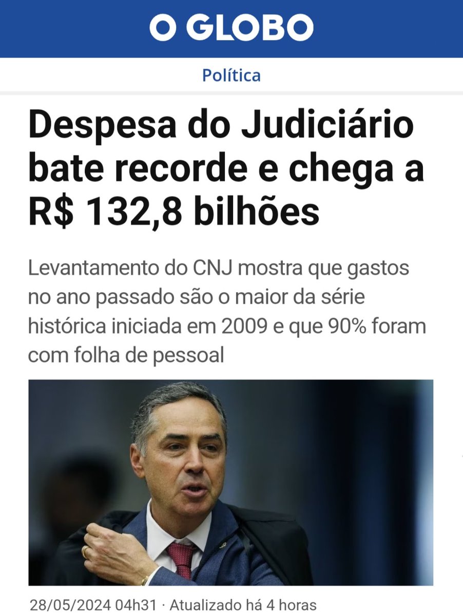 O Judiciário é o câncer do Brasil!