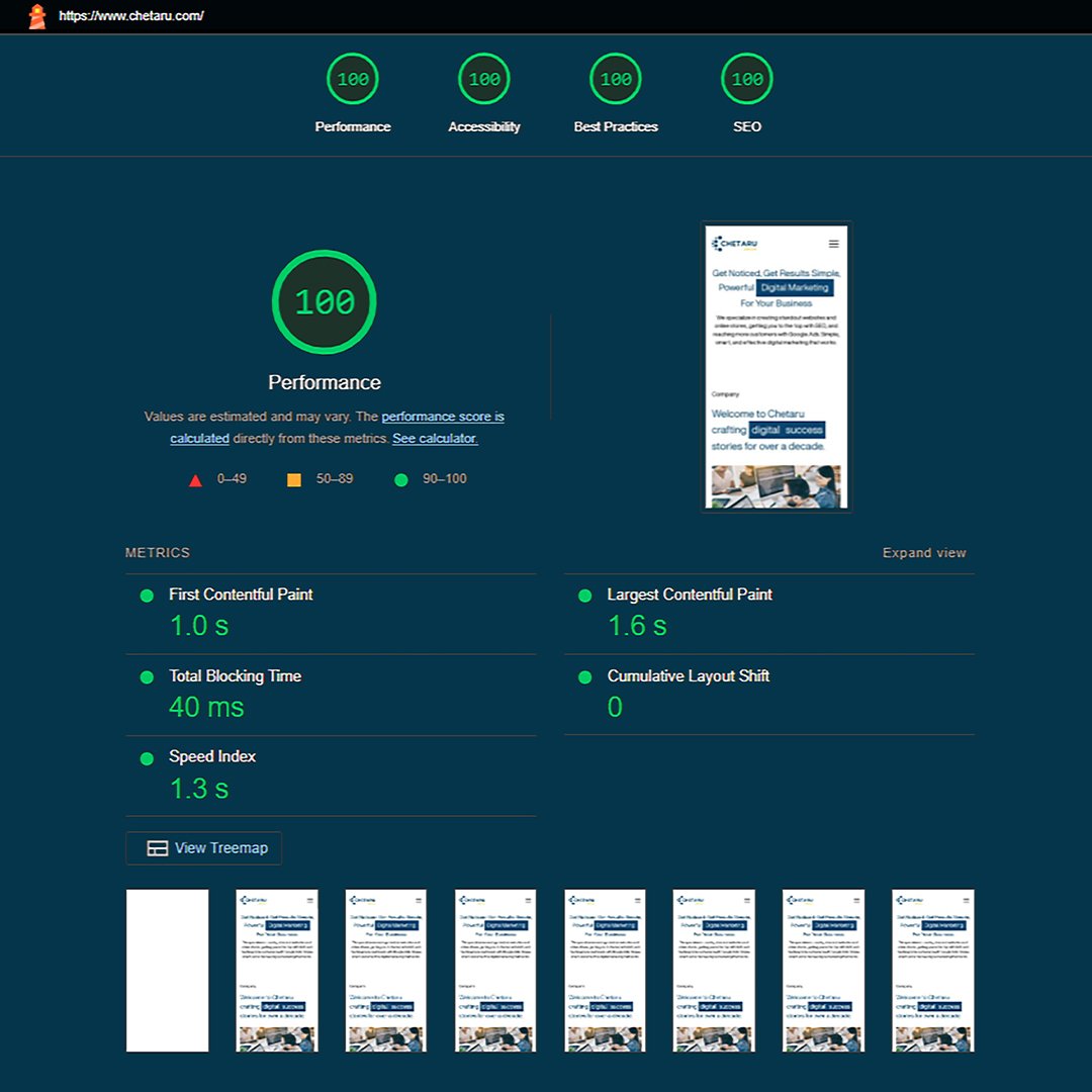 Chetaru's tweet photo. Our website, https://t.co/b1oHetQ4KW, just hit a perfect 100% score on Core Web Vitals! 🌟

Before, our score usually hovered between 95-99%, but we never quite reached that 100% mark on both mobile and desktop.

#CoreWebVitals #DigitalMarketing #UserExperience #SEO #Chetaru https://t.co/Zmd49WwP6q