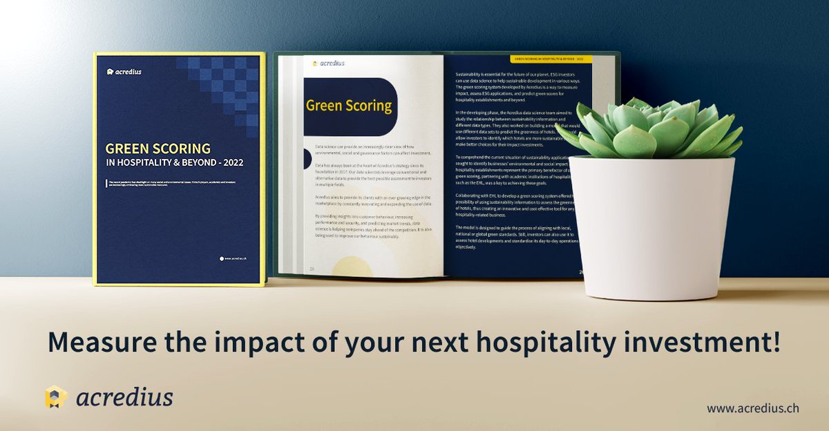 Explore our green scoring model for the hospitality industry 🌍.   Leveraging advanced ML algorithms, it evaluates hotels using key ESG indicators for objective sustainability insights.   Download the study for more details! 📊  cutt.ly/t9wPUC4