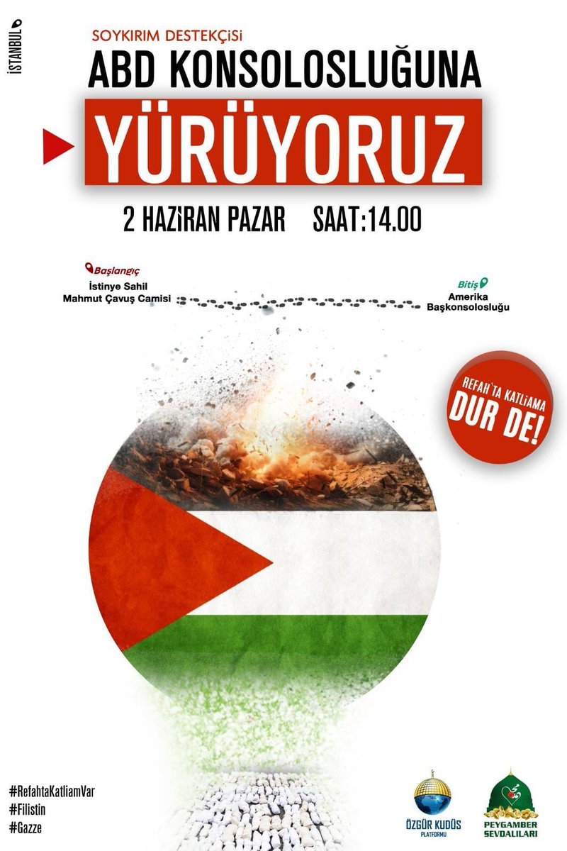 Zulüme karşı sessiz kalan dilsiz şeytandır! 

Siyonizmin ve ortaklarının işlediği suçları engellemek yalnız Müslümanların değil artık insanlığın vazifesidir. 

#SiyonistVahşet 
#soykırımaDurDe 
#soykırımasessizkalma
#RafahOnFire