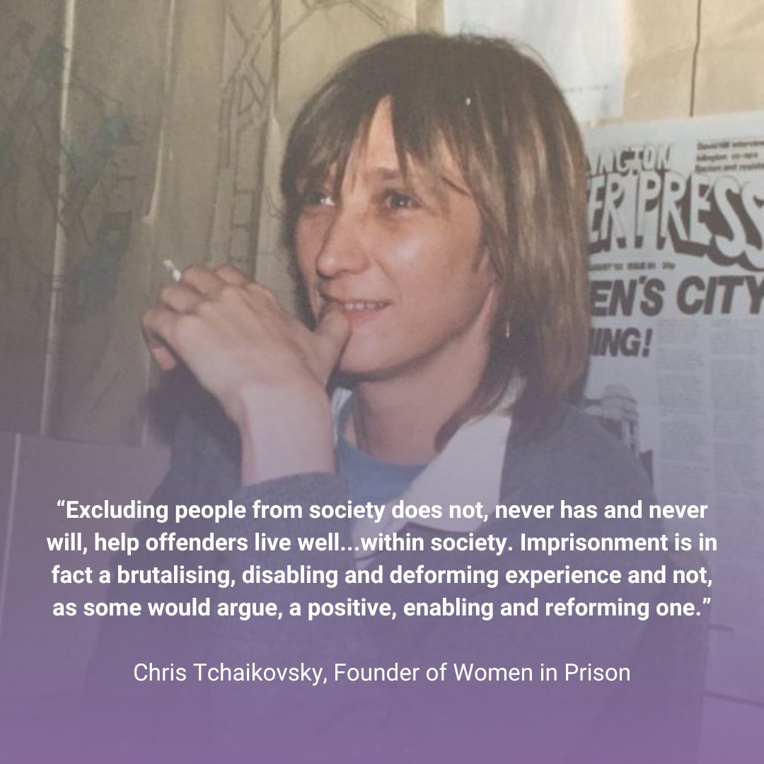 Today would have been the 80th birthday of our late founder, Chris Tchaikovsky.

Her enduring legacy is our commitment to ending the harm of prison on the lives of women, their families, and our communities.