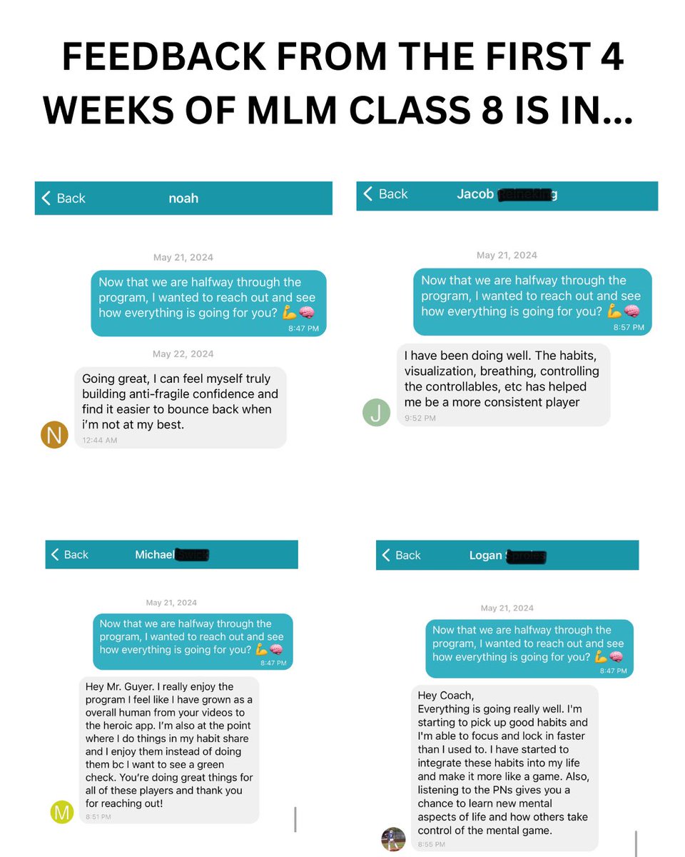 The very first session I told players to be ALL IN and go for the ‘black belt’ of their mind. Halfway through MLM Class 8 and it’s clear that many of them will be saying “I’m glad I did”, rather than “I wish I had”.