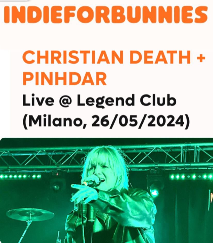 PINHDAR (@pinhdar) on Twitter photo "Undoubtedly holders of one of the Italian albums of the year .. they play for about 35’ and they do so with the right attitude. So much so that the audience greatly appreciates .” from our concert alongside <a href="/ChristianDeath/">CHRISTIAN DEATH</a>
Full report: encr.pw/b8MyQ
<a href="/IndieForBunnies/">IndieForBunnies</a> "Undoubtedly holders of one of the Italian albums of the year .. they play for about 35’ and they do so with the right attitude. So much so that the audience greatly appreciates .” from our concert alongside <a href="/ChristianDeath/">CHRISTIAN DEATH</a>
Full report: encr.pw/b8MyQ
<a href="/IndieForBunnies/">IndieForBunnies</a>