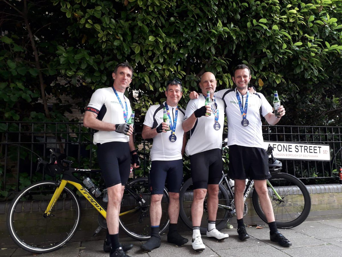 Congratulations to Olly, Lee, Mark and Chris who completed the @RideLondon-Essex 100-mile cycle race on Sunday, raising over £2.8k for our Basildon site's chosen charity for 2024, @macmillancancer. #RideLondon 🚴‍♀️🚴‍♀️🚴‍♀️🚴‍♀️💚💚💚💚