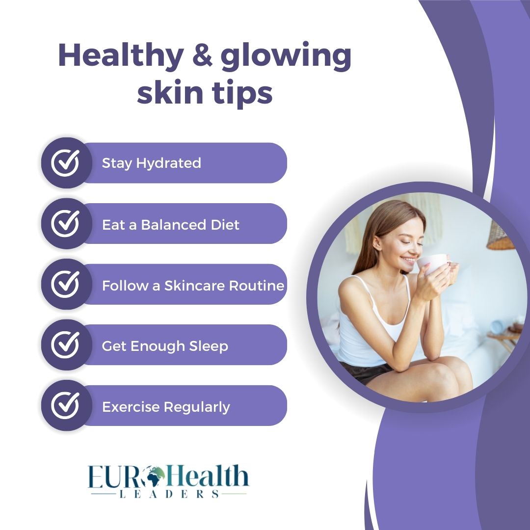 Unlock the secrets to radiant skin!  Here are some top tips for healthy, glowing skin.

#SkincareSecrets #GlowingSkin #HealthySkin #BeautyTips #RadiantComplexion #SkinCareRoutine #NaturalBeauty #LoveYourSkin #EuroHealthLeaders