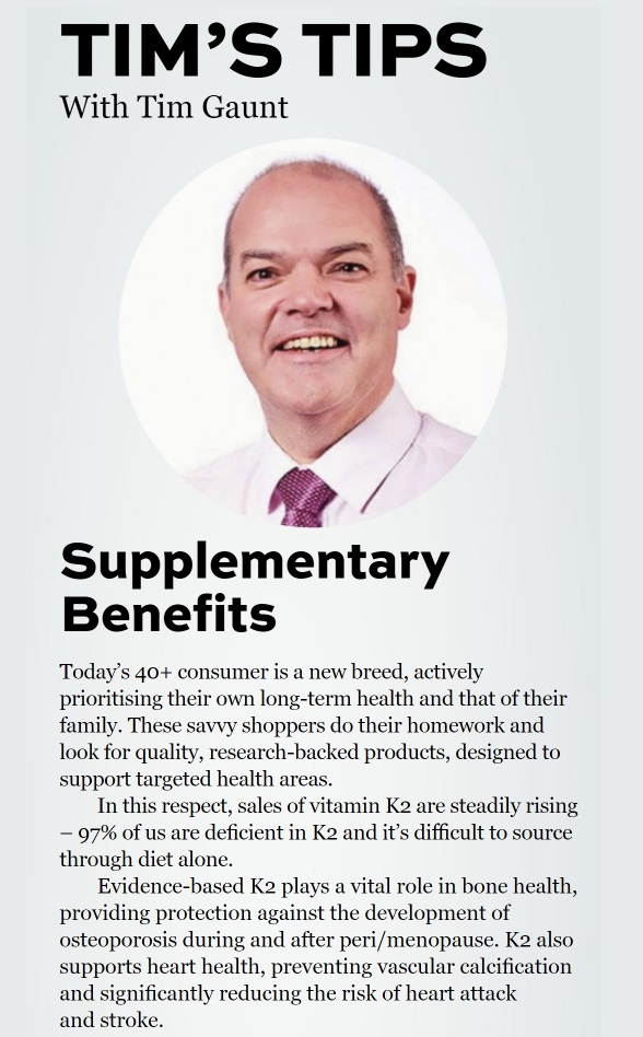 NewNatBusiness's tweet image. INSIGHTS
Tim Gaunt (scientist, nutritionist and CIO at Acorn Scientific) returns, talking 40+ consumer demographic and how they shop/supplement:

Read on, p.6 newnaturalbusiness.co.uk/magazine

#timtalks