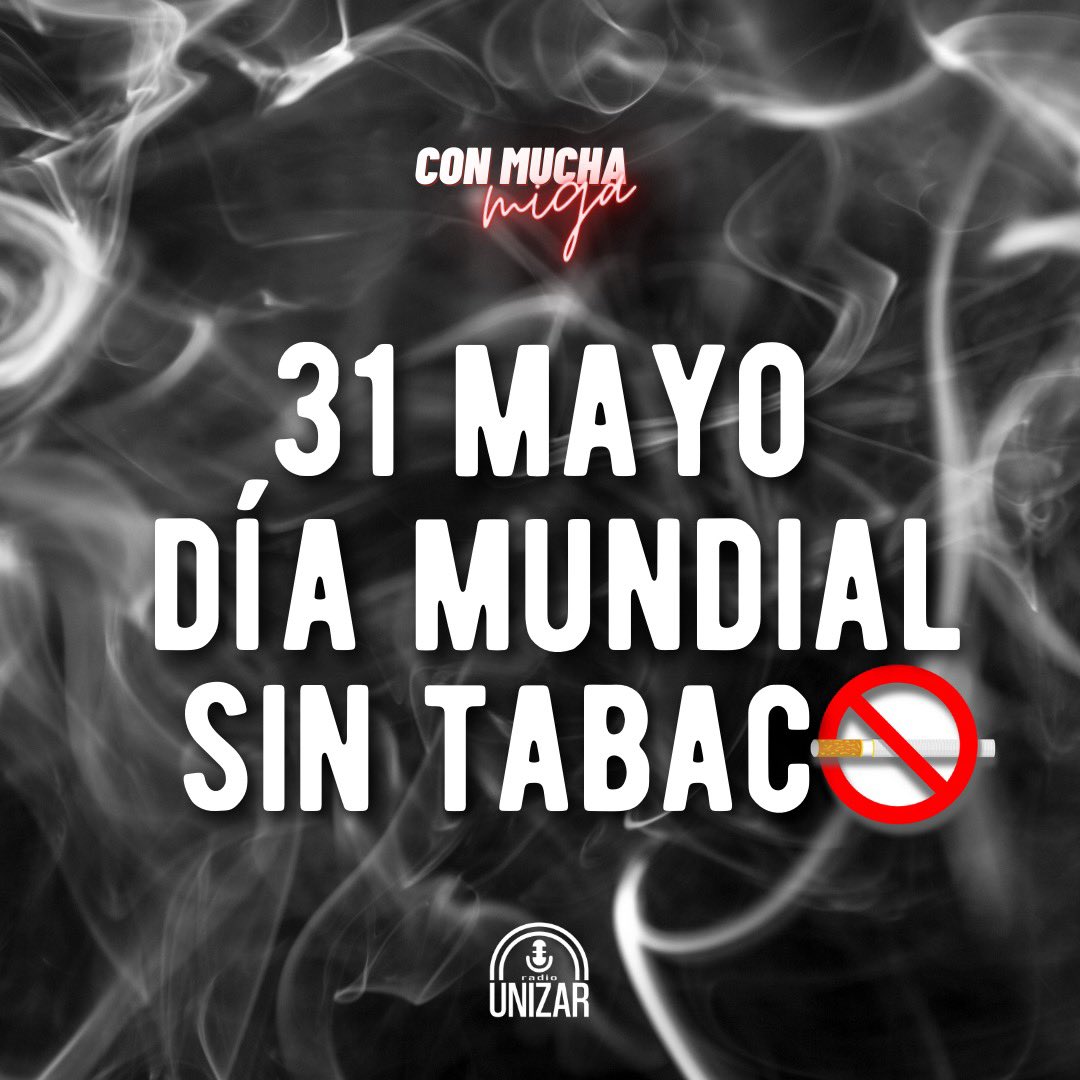 El 31 de mayo se celebra el día mundial contra el tabaco. Para hablar de ello, en “Con Mucha miga” cuentan con  David Planas, técnico de prevención y promoción de la salud en la Asociación Española Contra el Cáncer en Zaragoza. 🚭
¡No te lo pierdas! 🎙️radio.unizar.es/31-de-mayo-dia…