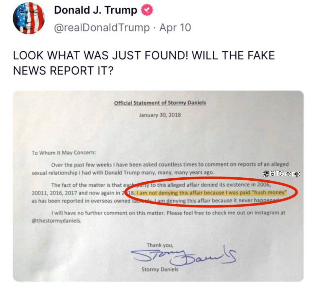 Donald Trump can't share this because of Judge Merchan's illegal gag order. BUT WE CAN Judge Merchan FORCED Donald Trump to delete this post from Truth Social IT WOULD BE A SHAME IF WE MADE IT VIRAL ON 𝕏 YOU ALL KNOW WHAT TO DO 👇