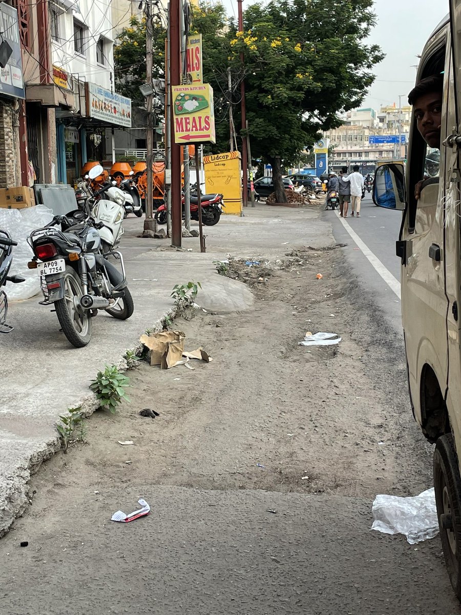 Manhole overlapped with road or road overlapped manhole.. This is Opp to TVS Sundaram motors Showroom … Kindly take appropriate action @GHMCOnline  @THHyderabad @revathitweets @anusha_puppala @AmitLeliSlayer @Bachanjeet_TNIE @RVKRao2 @DcBegumpet @EE_Begumpet