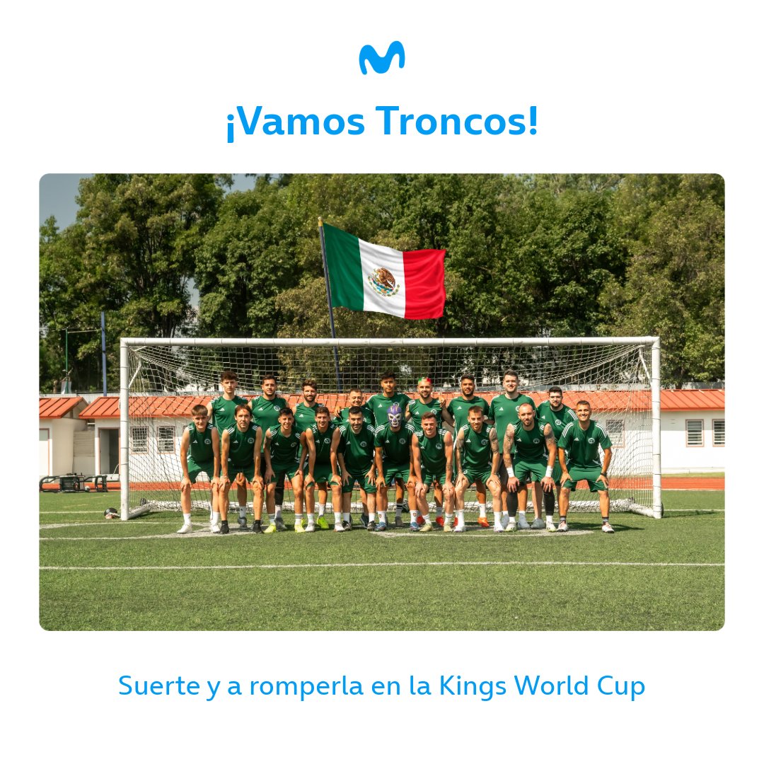 Vamos a por esa Kings World Cup 💚🪵 Mucha suerte a @LosTroncosFC_ y a @Perxitaa en sus partidos en Mexico. ¡A romperla en el campo, equipo!