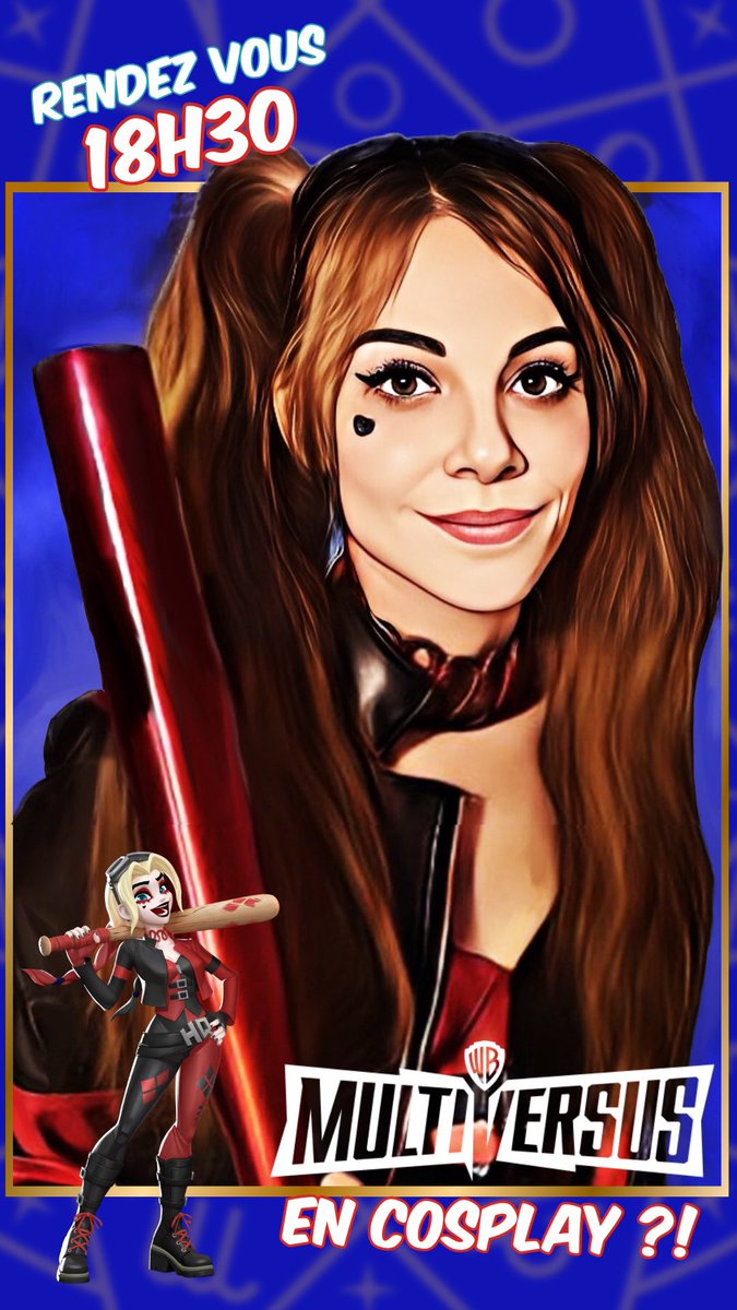 Trop hâte de pouvoir enfin rejouer à <a href="/multiversus/">MultiVersus</a> ! Et vous ? Est ce que ce jeu vous hype un peu ? 🤺
J’vais aussi pouvoir porter à nouveau le cosplay d’Harley Quinn 
———
Sortie console : 13h00 
Sortie pc : 19h00
Live : 18h30
😱