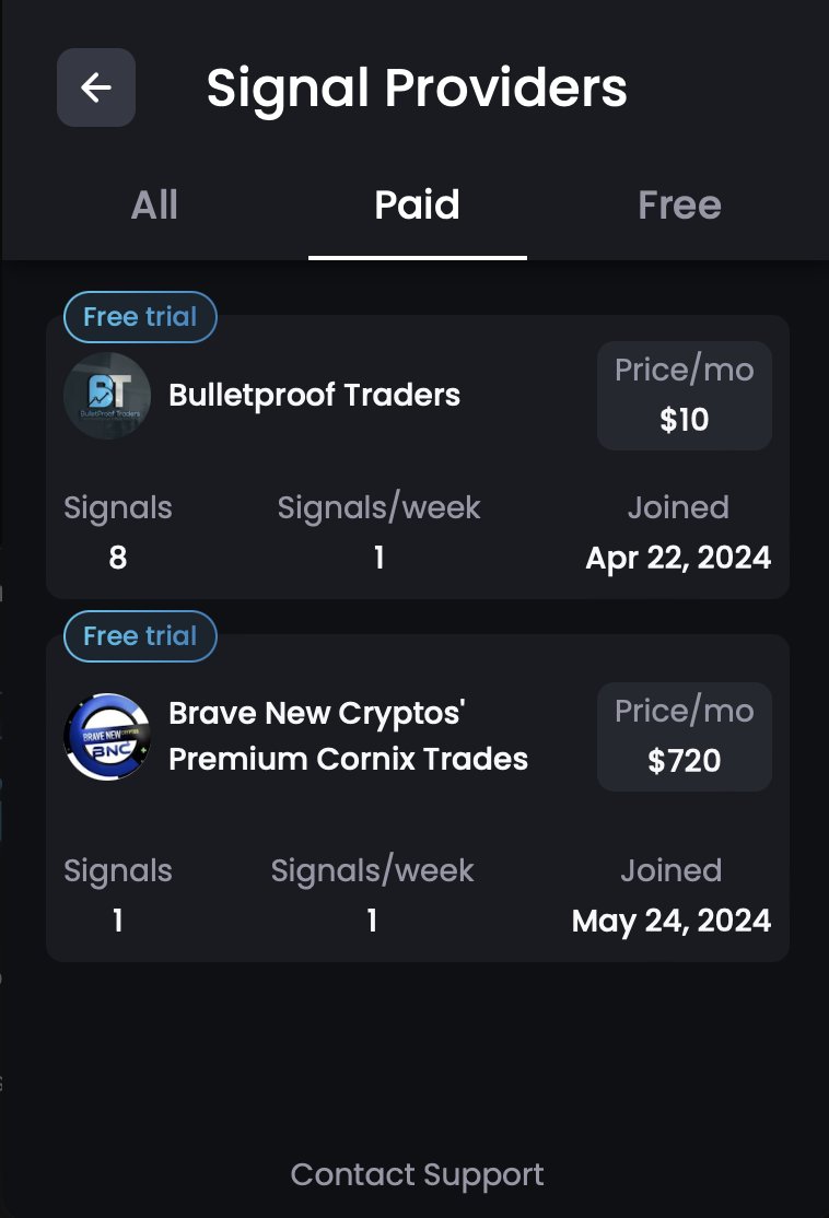 Cryfi_app_'s tweet image. 🔥 Join the paid Signal Channel for FREE!
Our friends, Bulletproof Traders, and Brave New Crypto offer free trial access to their private channels on Cryfi. So what are you waiting for?! 👉 t.me/CryfiBot 👈

#cryfi #trading #signaltrading #signal