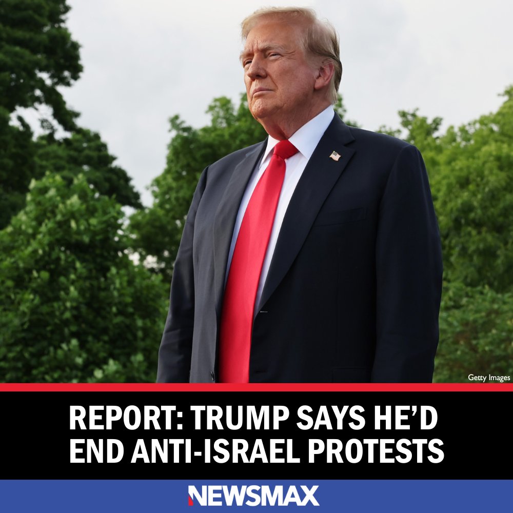 Former president Donald Trump told donors he would end anti-Israel protests on college campuses by expelling foreign students from the U.S., according to a report. MORE: bit.ly/4bEnZgP