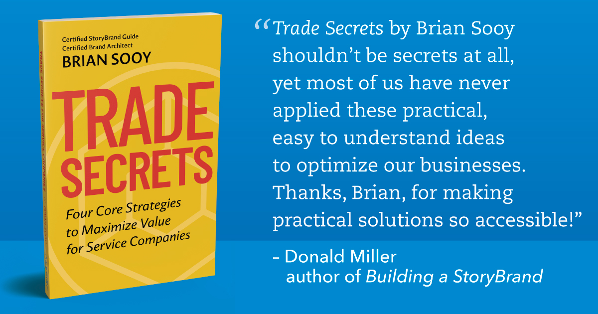 Get real guidance for maximizing your service company’s brand value by relentlessly aligning every aspect to your customers’ needs.
Pre-Order at amzn.to/3WUx1St
See what's inside at aespire.com/get-trade-secr…

#homeservice #trades #businessmadesimple #storybrand