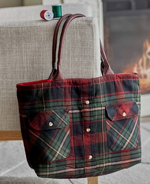 A great way to upcycle some old flannel shirts! #ReduceReuseRecycle