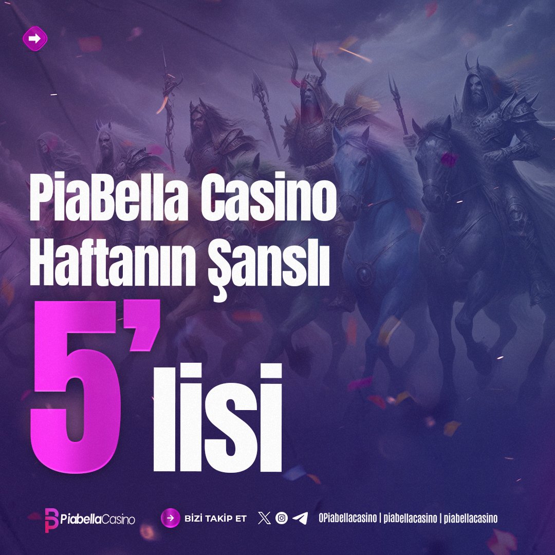 ⚽️PiaBella Casino’dan Haftanın Şanslı 5'lisi Çekilişi !

🎯2.000 TL ÖDÜLLÜ

😍5 Kişiye 2.000 TL

🤠RT + FAV 3 ARKADAŞINI ETİKETLE

🕵️‍♂️Katılım:l24.im/2tBc

#FreeBet #PiaBellaCasino